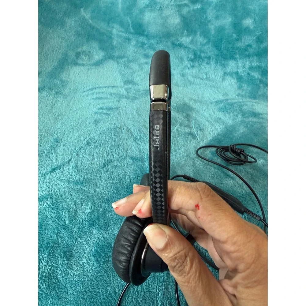 Jabra UC Voice 550 Duo Wired USB Headset Black Noise Cancelling Mic 5599-829-109